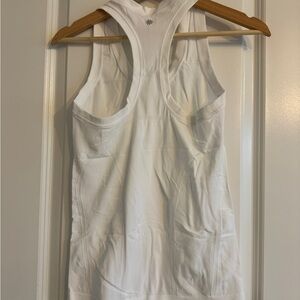 White Racerback Tank Top